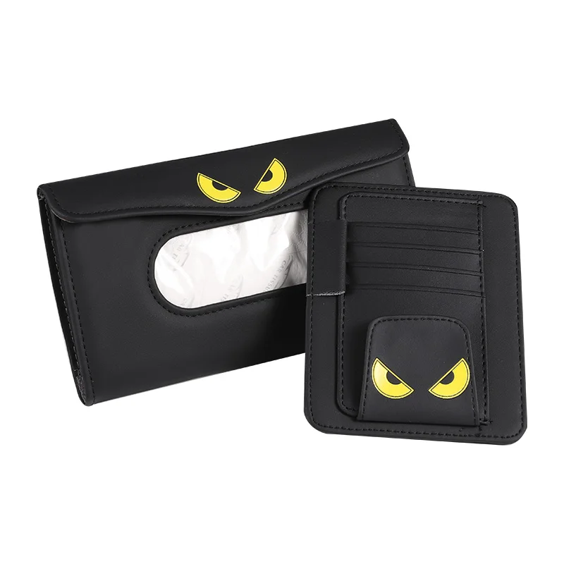 

Free Shipping Tissue Box Holder For Car Universal Car Sun Visor Tissue Box HOOk&LOOP Tissue Box Magic Sticker Sun Visor Tidying
