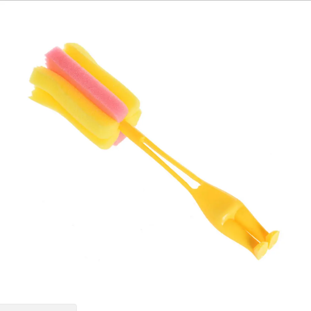 Yellow Подставка для кистей щетки для чистки щетка губка очиститель аксессуары для ванной комнаты удобный экономичный бутылка молока желтый/зеленый/розовый - Цвет: Yellow