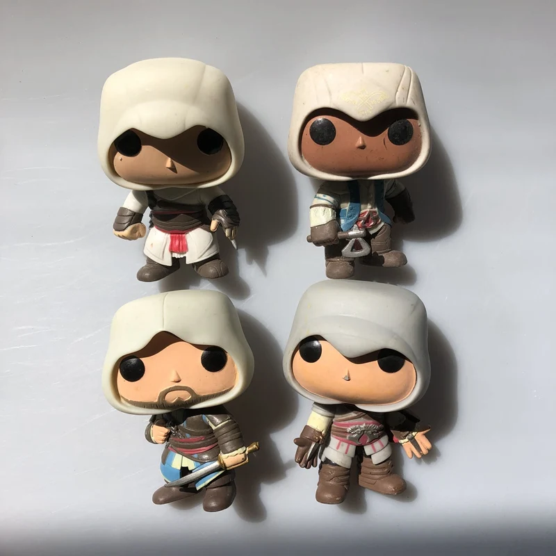 Оригинальные игры Funko pop Secondhand: Assassin Altair, edard, Ezio, Connor Виниловая фигурка Коллекционная модель свободная игрушка