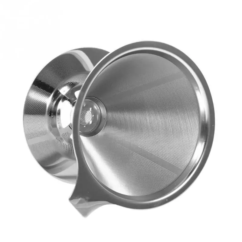 Double Layer Reusable Coffee Filter Stainless Steel Mesh Drip Coffee Holder
