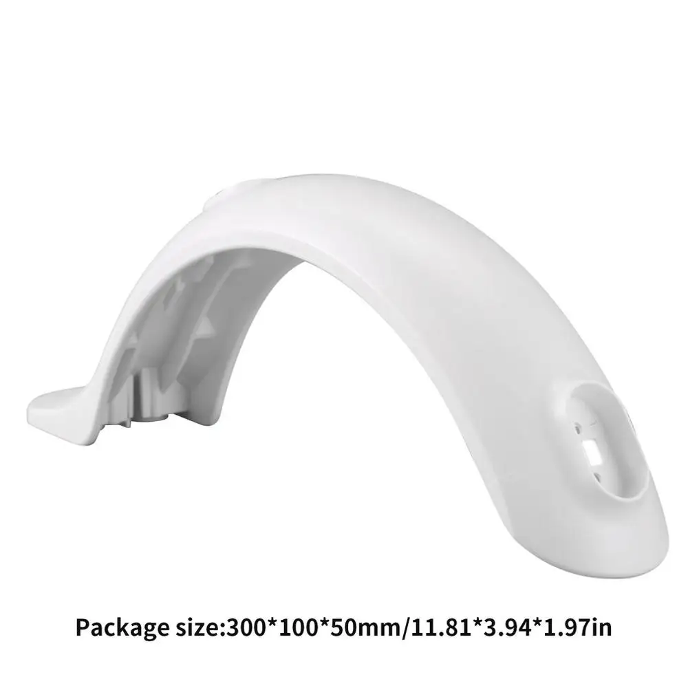 Various Repair Spare Part Accessorie Tool Murdguard Fender Kickstand Light Clasped Guard For Xiaomi Mijia M365 Electric Scooter - Цвет: Rear fender white