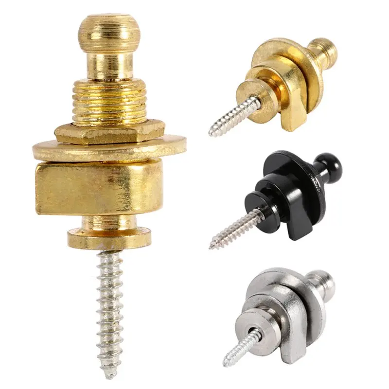 1pc Non-slip Strap Locks Buttons Round Head For Guitar Bass Accessories