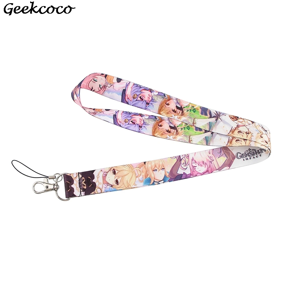 

J2070 Anime Lanyard Keychain keys Badge Mobile Phone Rope Kids Gifts Card Holder Cover With Cartoon Lanyard