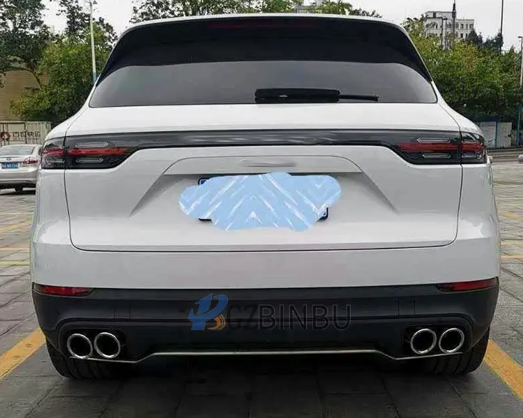 Для Porsche Cayenne Передний+ задний бампер диффузор бамперы из нержавеющей стали гвардии Передняя защитная пластина автомобильные аксессуары