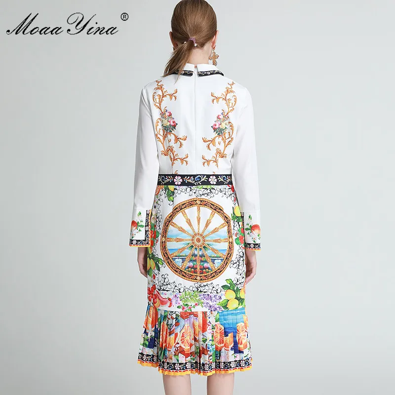 MoaaYina Fashion Designer dress Spring Autumn