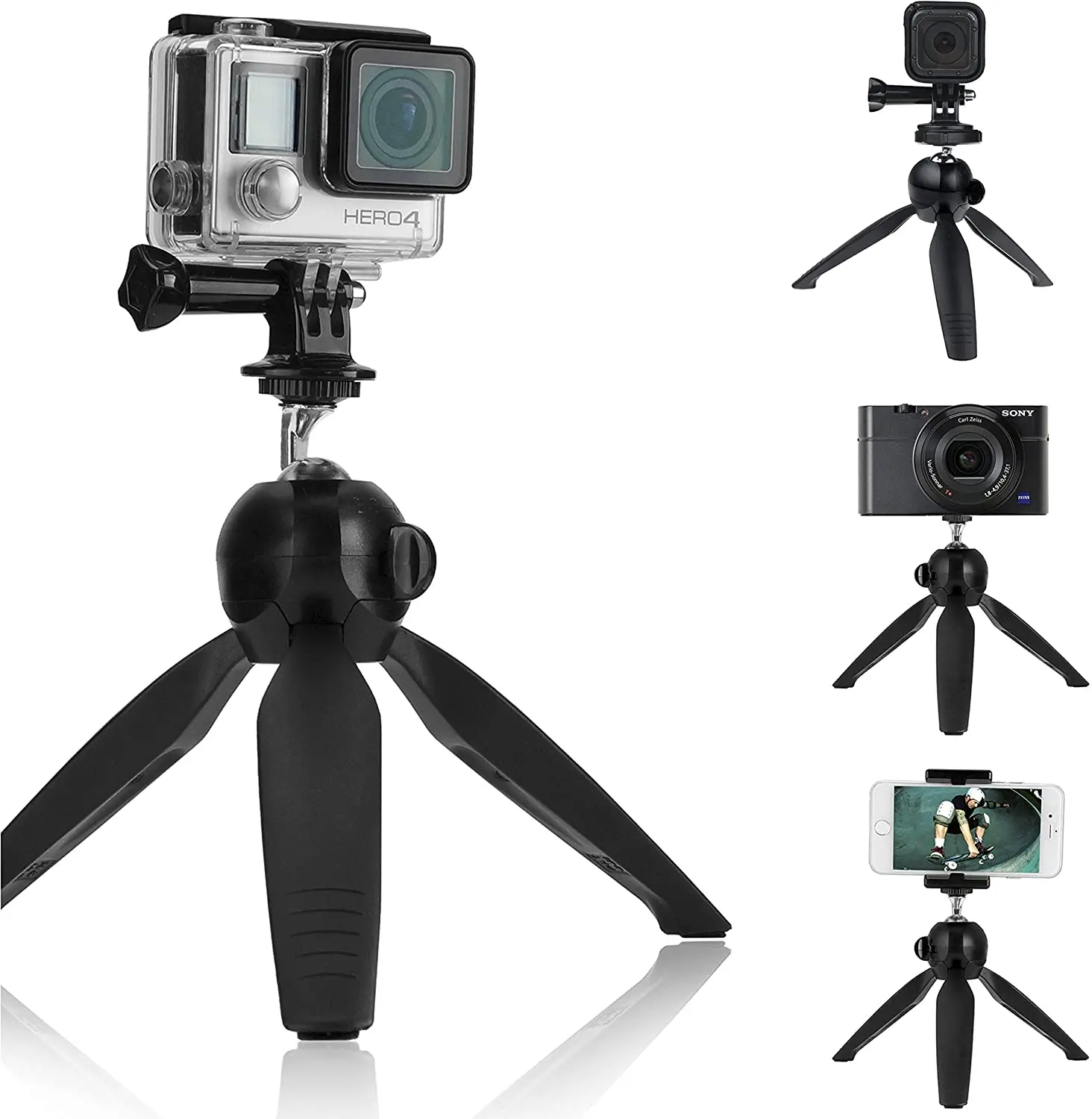 Штатив 3 в 1 и ручной стабилизатор совместимый с GoPro Hero 8 Black 7 6 5 Session 4 | Электроника