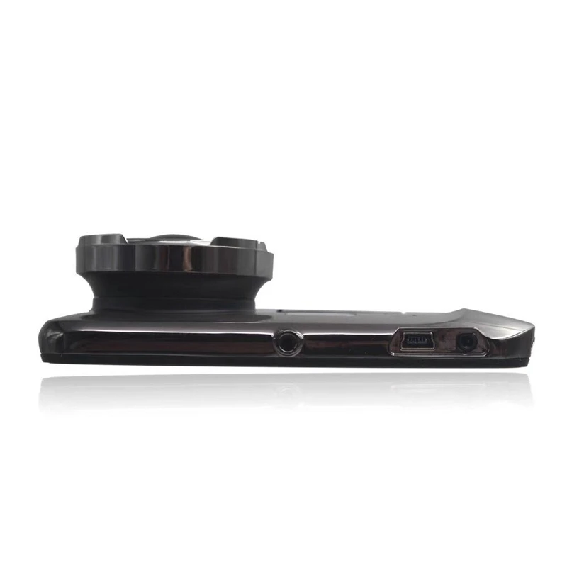 Автомобиль 4 дюймовый цинковый сплав Hd 1080P Камера Dvr Двойной объектив 170 ° Широкий формат петля Регистраторы