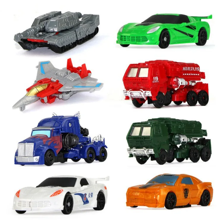 JinJiang трансформационная игрушка мини-автомобиль робот ручная трансформационная Модель Детская развивающая игрушка