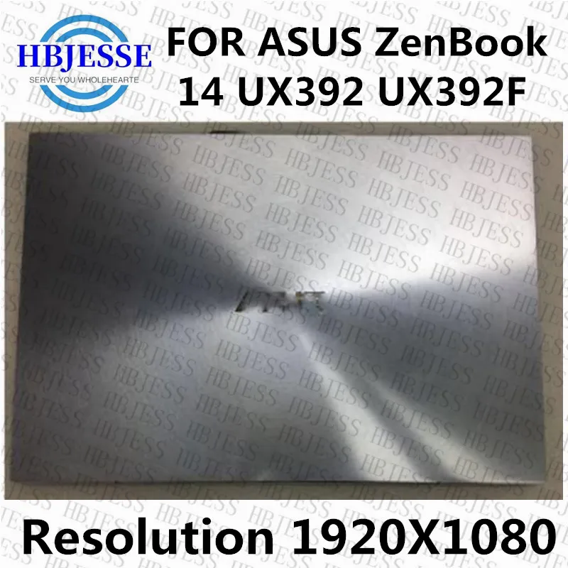 14-inch original display FOR ASUS ZenBook 14 UX392 UX392FN UX392FA UX392F LCD screen assembly with AB cover 1920X1080 resolution |
