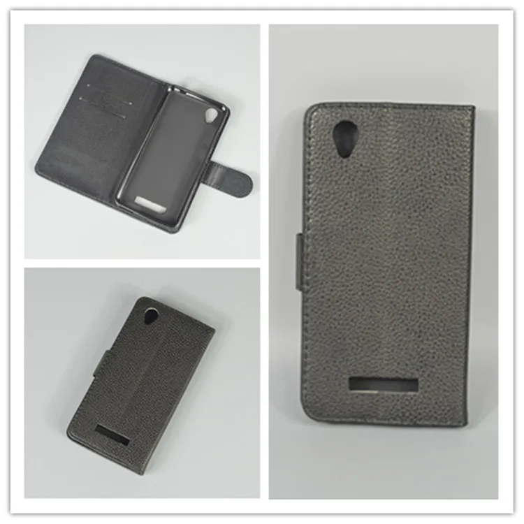 Для zte blade x3 d2 текстура личи Кожаный чехол Чехол флип с 2 держатель для карт и