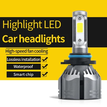 

R11 Car Headlight Bulb H1 H3 H4 H7 H8/H11 9005 9006 3 Side Auto Fog Light Hi/lo Beam Motor Led Lamp Car Styling 6000K