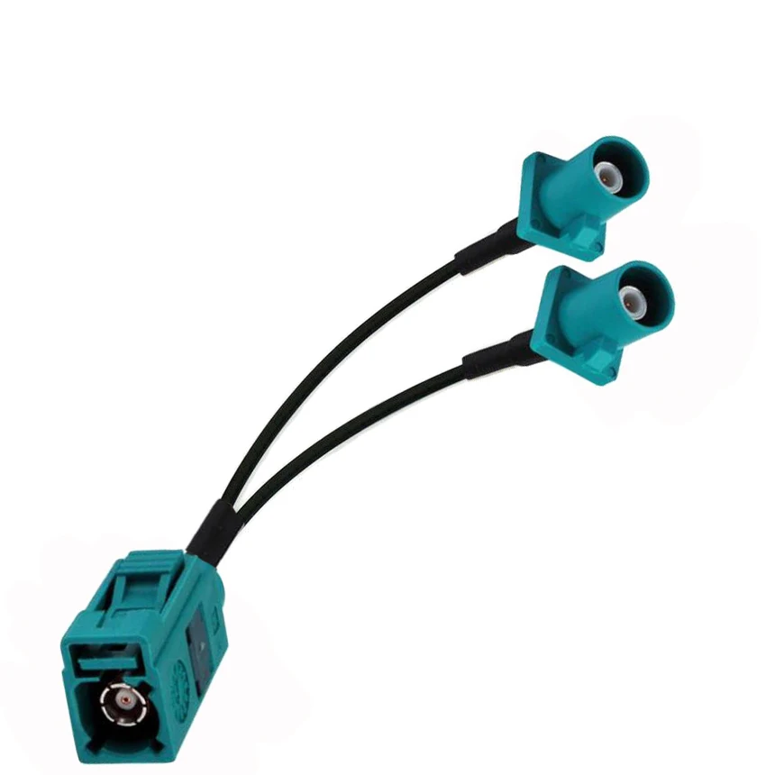 10pcsFakraZFemaleto2FakraZmaleConnectorforRG174GPSAntenna