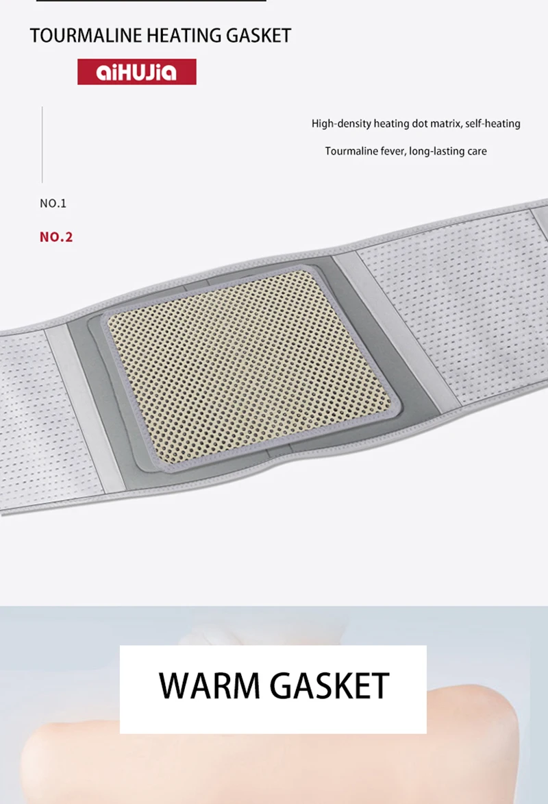 Waist Protect Belt Bionic Cartilage Support The Waist Breathable Fabric Self-Heating Gasket Relieve Lumbar Pressure