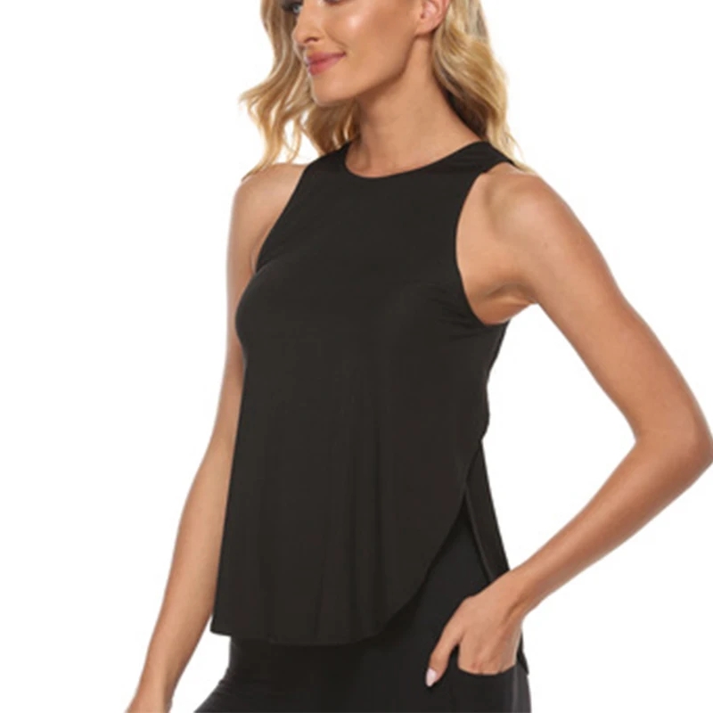 Yoga Vest Women Running Shirts Sleeveless Gym Tank Top Sportswear Quick Dry Breathable Workout Tank Top Fitness Clothes yoga shirts