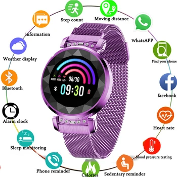 

SL08 Women Smart Watch Heart Rate Monitor Lady Watch Fitness Tracker Wristband Women Smartwatch Smart Bracelet