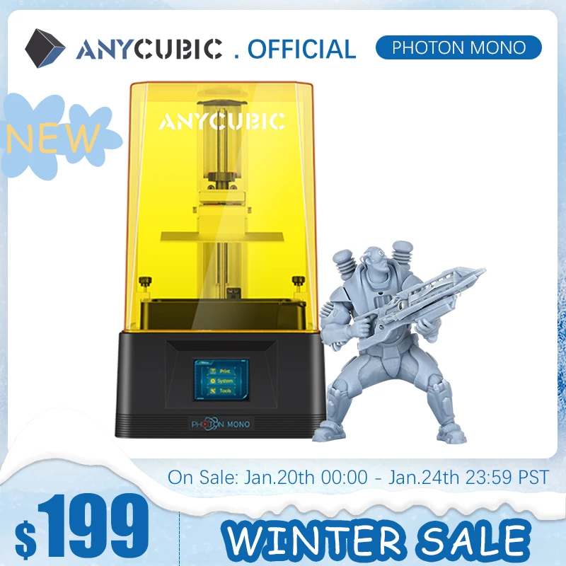 ANYCUBIC 3D принтеры Фотон подойдет как для повседневной носки так УФ ЖК дисплей смолы