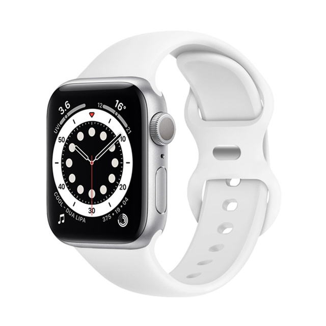 Silicone Strap For Apple Watch Band 44mm 42mm Rubber Smart Watch Wrist iWatch Series 5 4 3 2 1 40mm 38mm Accessories
