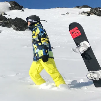 

SMN Ski Jacket For Men Snowboard Coat Thermal Thicken Windproof Waterproof Mountain Skiing Snowboard Jacket Keep Dry