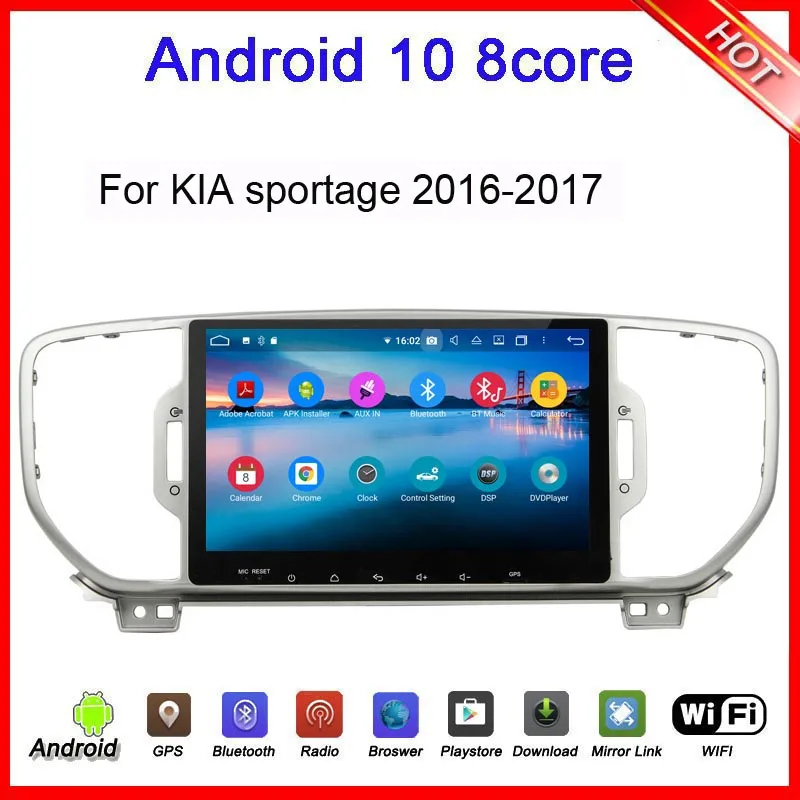 Восьмиядерный 4 + 128G android 10 автомобильный аудио gps плеер для KIA KX5 sportage 2016 2017