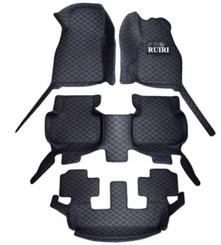 

High quality! Custom special car floor mats for Right Hand Drive Audi Q7 7 seats 2019 waterproof car carpets for Q7 2018-2015