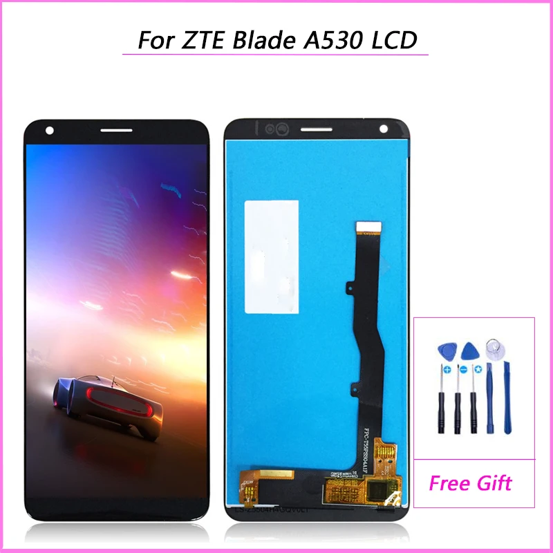 100% Протестировано для ZTE Blade A530 ЖК-дисплей кодирующий преобразователь сенсорного