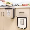 9L Folding Waste Bin Kitchen Cabinet Door Hanging Trash Can Wall Mounted Trashcan for Bathroom Toilet Garbage  Storage WJ40911 ► Photo 2/6