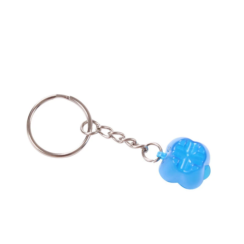 Key chain dark blue XZJJA 10-20 шт. форма зуба Детские коробки для хранения молочных зубов детская Силиконовая зубная щетка для малышей Органайзер мини пластиковый контейнер маленькая коробка - Цвет: Key chain dark blue