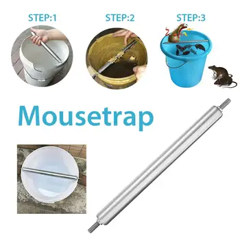 

NEW Mice Repellent Kill Original Alloy Non Poison Rolling Mouse Trap Durable Tools 34.3*1.5*1.5cm Automatic Mouse Roller