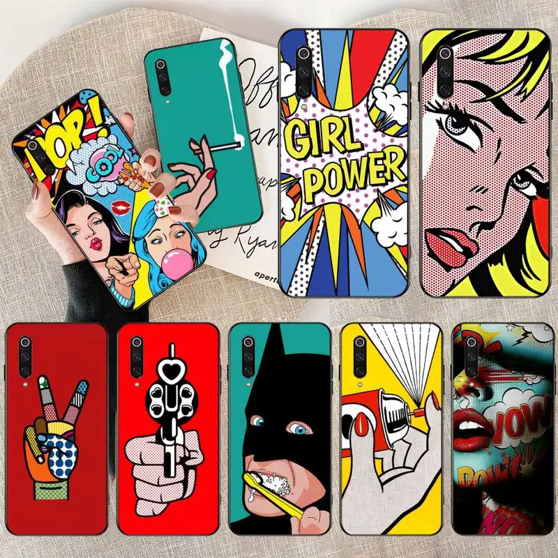 HPCHCJHM Funny pop art lichtenstein TPU Soft Phone Case Cover for Xiaomi Mi10 10Pro 10 lite Mi9 9SE 8SE Pocophone F1 Mi8 Lite | Мобильные