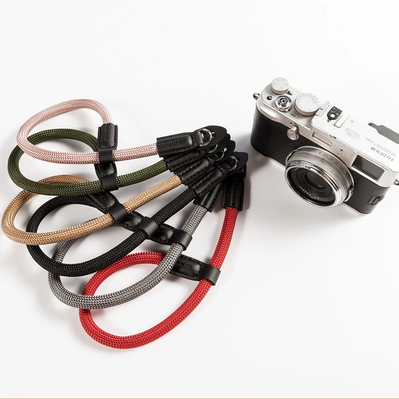 Ручной нейлоновый цифровой Камера наручный ремешок сцепление с поверхностью из Паракорда плетеный браслет для цифровой фотокамеры Fuji X-T20 T30 X-T1 X-T2 X-E3 X-T10 X-H1 X-A2