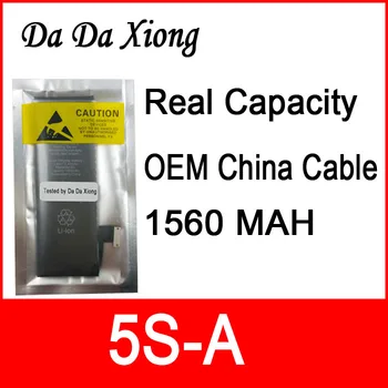 

10pcs/lot Real Capacity China Protection board 1560mAh 3.7V Battery for iPhone 5S 5GS zero cycle replacement repair parts 5S-A