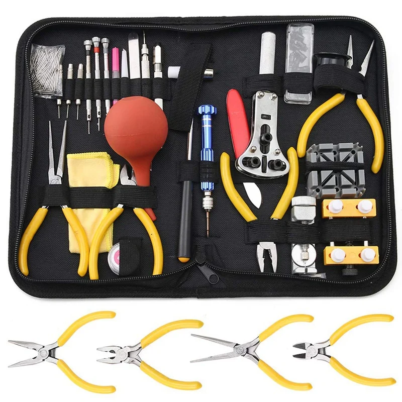 Professional Watch Repair Tool Kit Watch Tool Kit Watch Case Opener Spring Rod Tool Set
