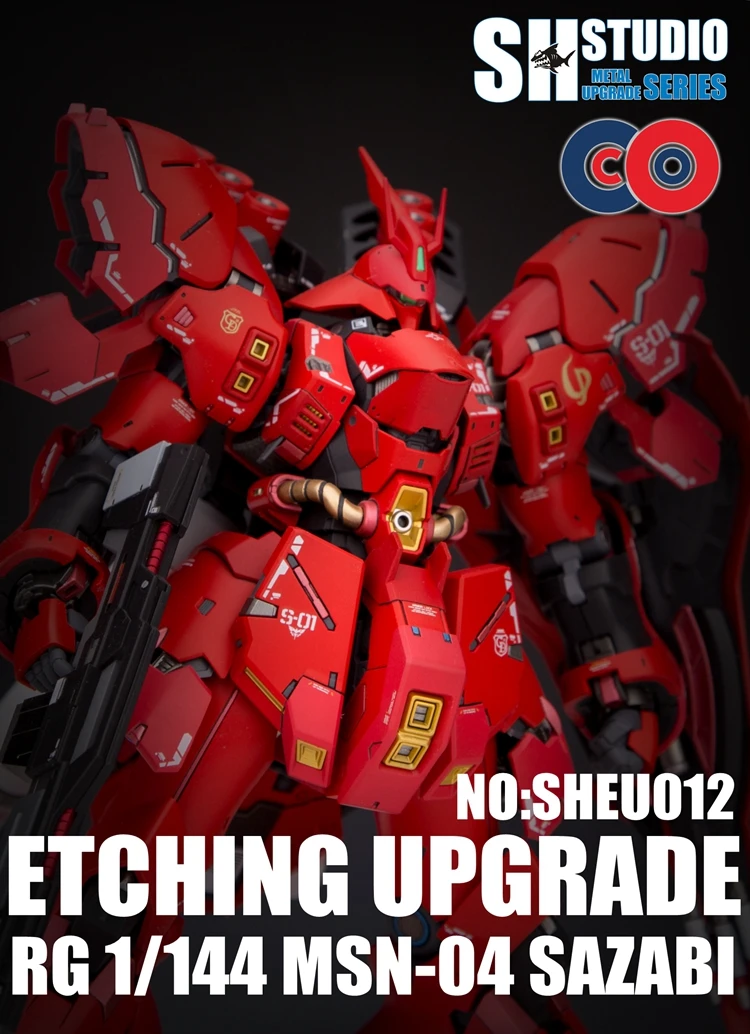 Обновленная версия студийной гравировки SH для модели RG 1/144 MSN-04 Sazabi мобильный