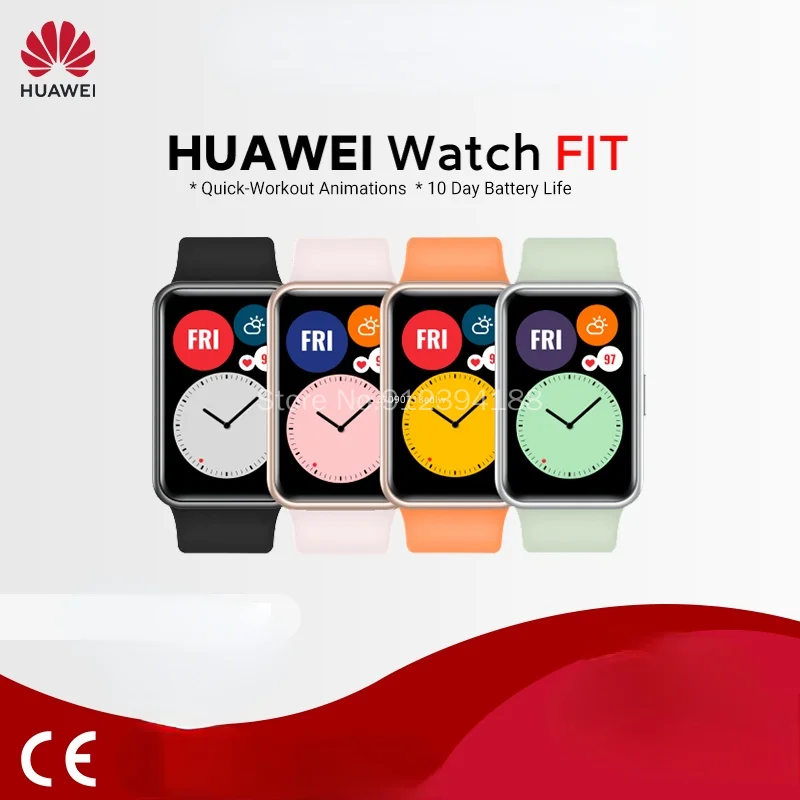 Новинка 80% оригинальные часы HUAWEI FIT для быстрой тренировки анимация насыщения