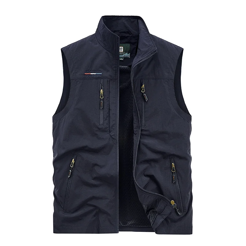 Men's Spring Thin Section Outdoor Vest Leisure Sports Quick-drying Vest Camping Mountaineering Fishing Coat Sleeveless dress vests
