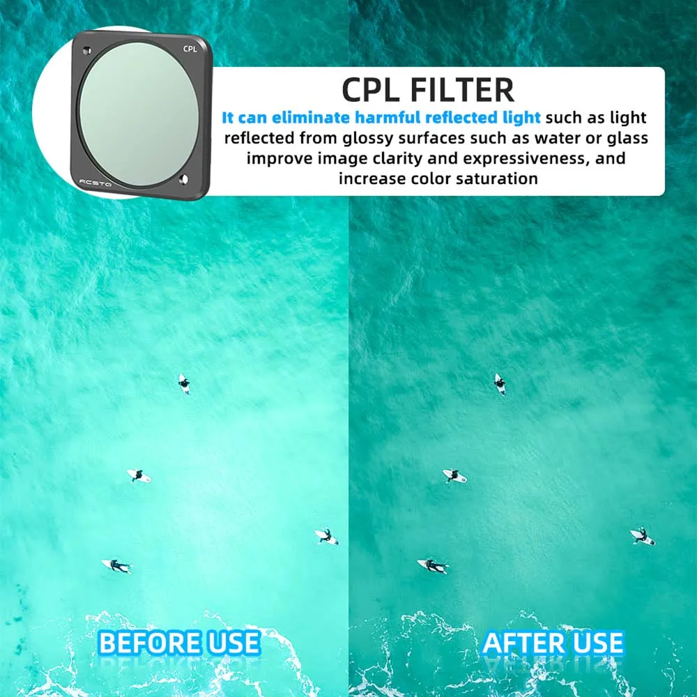 For DJI ACTION 2 Filter Camera Professional SART UV CPL ND4 ND8 ND16 ND32 Lens Filter Set Accessories