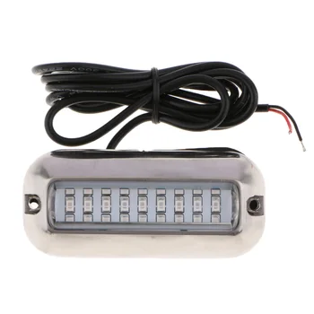 

Stainless Steel 27 LED Red Underwater Pontoon Marine/Boat Transom Light