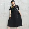 Max LuLu New Summer Korean Style Fashion Clothing Ladies Casual Vintage O-Neck Punk Dress Womens Casual Loose Vestidos Plus Size ► Photo 2/6