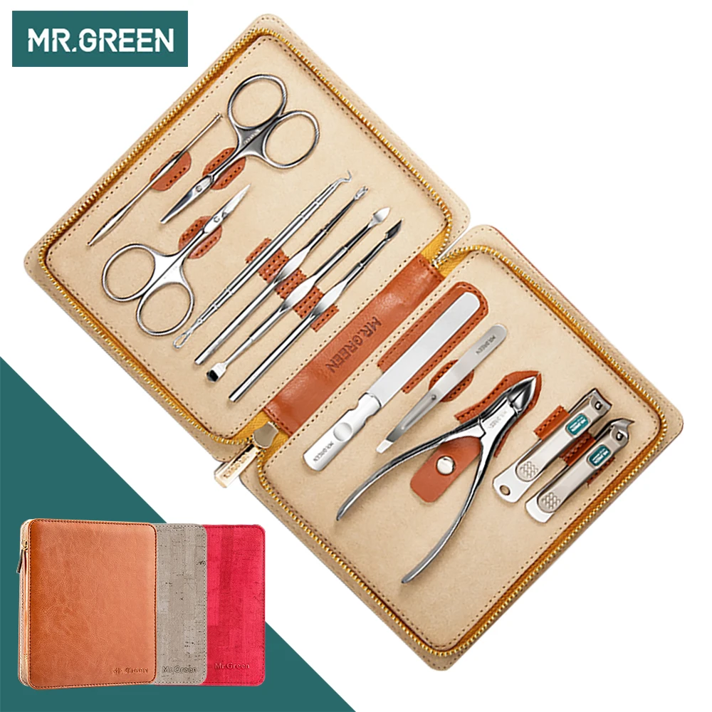 MR.GREEN Маникюрный набор Комплект педикюр ножницы для кутикулы утилиты машинки
