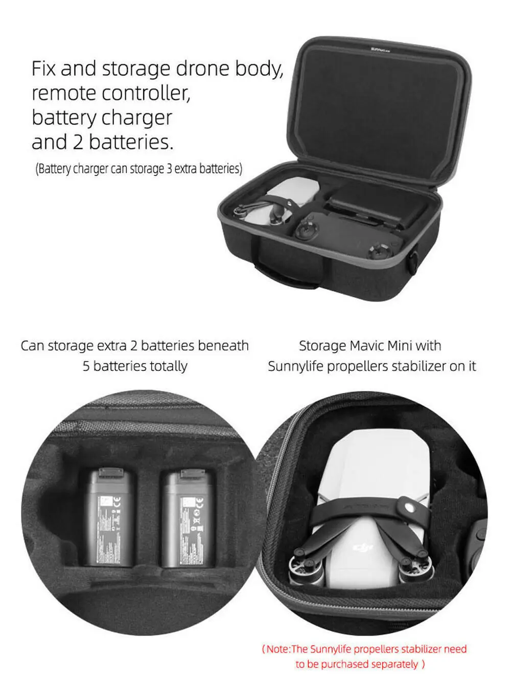 Портативный ручной сумка для хранения для DJI Mavic Mini Drone аксессуары