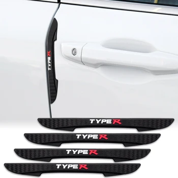 

4Pcs Car Anti-Collision Door Protector Side Edge Protection Guards Stickers For Honda Civic TYPER VTEC Mugen CR-V Accord FIT