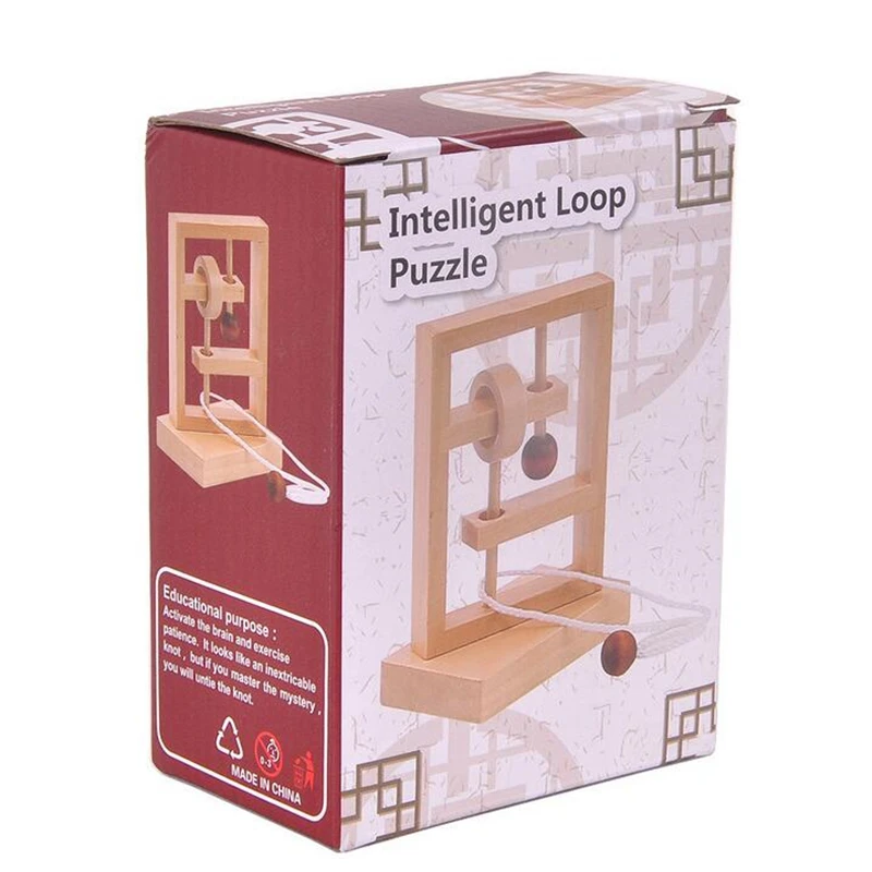 Стол Новинка 3D деревянная веревочная петля головоломка IQ ум струнная логическая игра для взрослых детей подарок обучающая образовательная головоломка игрушка