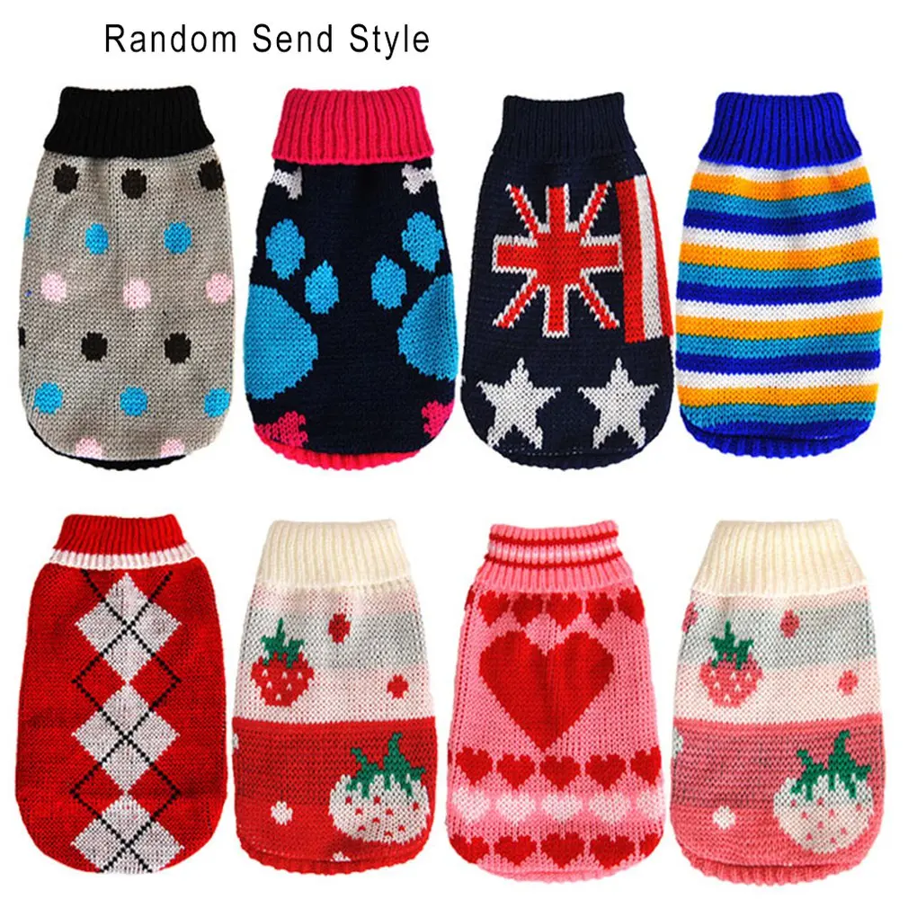 

Knitting Design Waterproof Pet Dogs Keep Warm Clothing Soft Cotton Jack Puppies Dogs Clothes Pet Wear