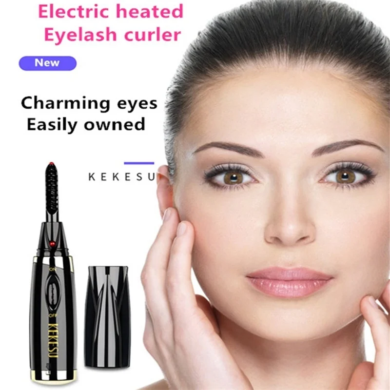 

Mini chargeable Electric Heated Eyelash Curler Long-Lasting Curl Electric Ironing Eyelash Curler Makeup Curling Kit For Women