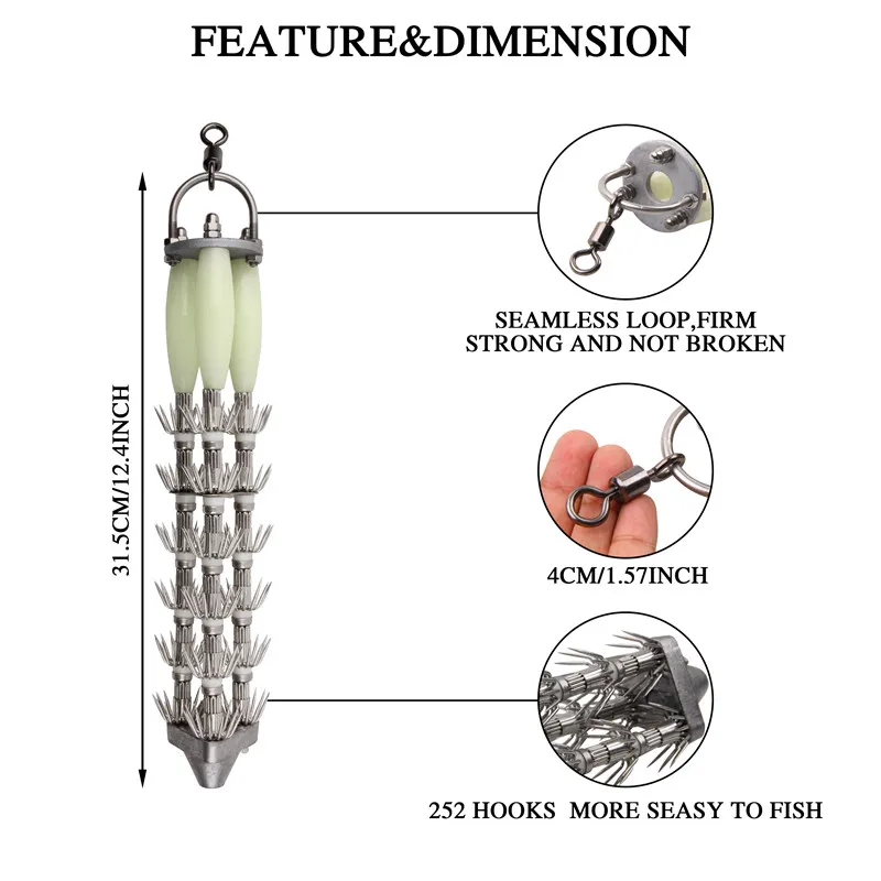 2 шт. свинцовая головка кальмара крюк наживка в виде светящейся креветки осьминог, Каракатица воблер рыболовная приманка для большой игры рукав-рыба Pesca