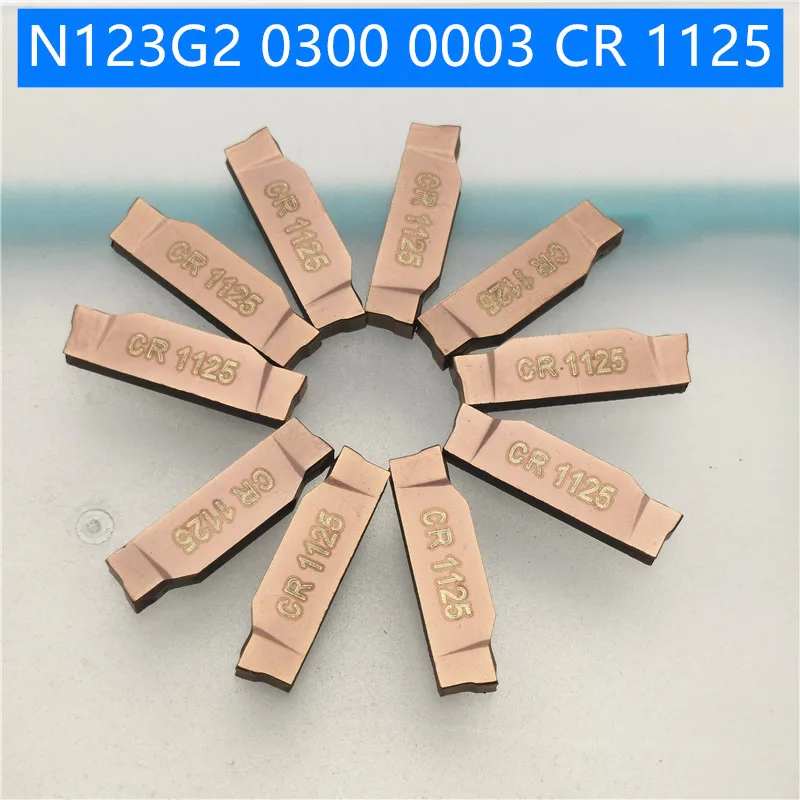 10PCS N123G2 0300 0003 CR 1125 N123G2 0300 0003 CR1125 Parting and grooving Carbide Insert Turning Tool Turning
