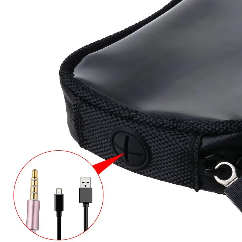 Black Motorcycle Bags Magnetic Gas Tank Clear For Cell Phone Case for motorcycle Holder Mount Universal