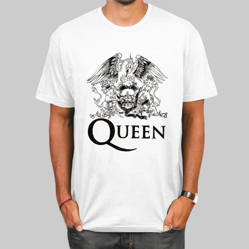 Меркьюри тяжелый рок-группы The футболки Queen летний модный принт футболка Повседневное с О-образным вырезом Футболка брендовая одежда забавная футболка с коротким рукавом - Цвет: D