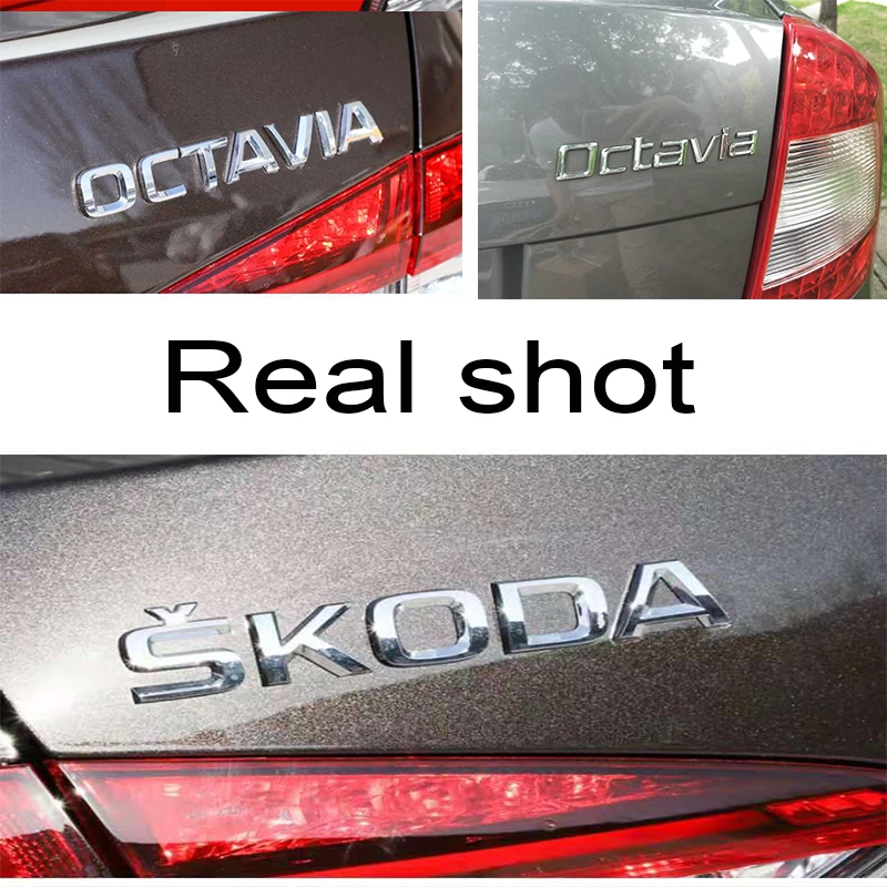 Новые автомобильные наклейки 3D ABS наклейка эмблема хромированные буквы логотип для Skoda Octavia a5 a7 2007- 1ZD 853 675 F автомобильный Стайлинг