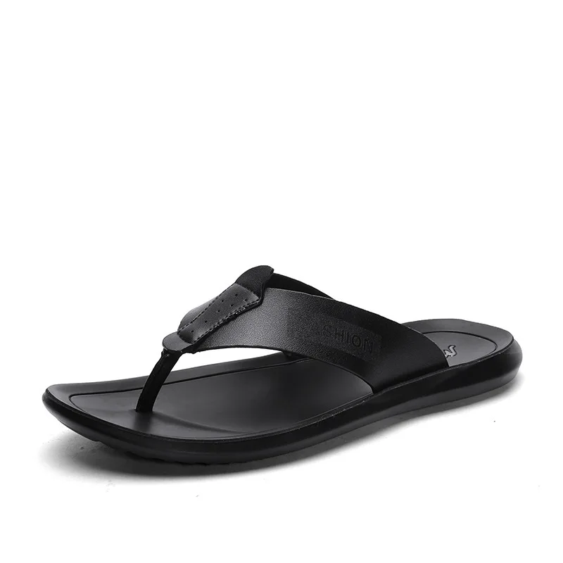 

Microfiber Sandals 2019 Summer New Style MEN'S Flip Flops Indoor Slippers Anti-slip Breathable Outdoor Slippers